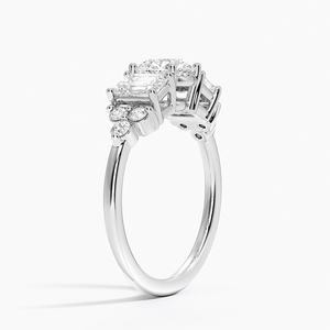 Anillo BOJ 0124 con Corte Redondo, Plata 925, Engaste de Puntas, Anillo Solitario con Diamante de 2ct, Color D, VVS1, Moissanita, Certificado GRA - Product Image 2
