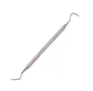 Kit d'instruments chirurgicaux dentaires certifiés CE, 4 pièces : miroir, sonde, extracteur, outils manuels argentés par Endochoice Medical - Product Image 3