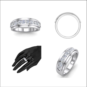 Bague en argent 925 avec diamant de laboratoire pour femme, certifiée IGI, fabricant de bijoux fins éthiques, vente en gros, RJC OEM ODM WB300463 - Product Image 2