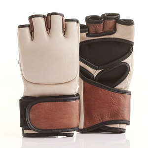 Nouveaux gants de MMA en cuir de haute qualité à prix bas, fermeture à boucle et à crochets, protection professionnelle des poignets, vente chaude - Product Image 4