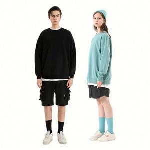 H5402 Vente en gros de sweat-shirts à col rond en coton 100% 380g avec logo brodé personnalisé, sweat-shirt pour hommes - Product Image 6