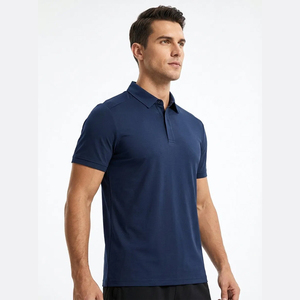 100% Polyester Spandex Anti Bacterial Breathable Shorts Sleeve Three Button Collar T <b>Shirts</b> for Youth Muscle Fit Athletic Polos - Product Image 1