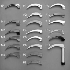 Ensemble de laryngoscopes en acier inoxydable, lames de laryngoscope direct, poignées, pour adultes et pédiatriques, gestion des voies respiratoires, intubation endotrachéale - Product Image 2