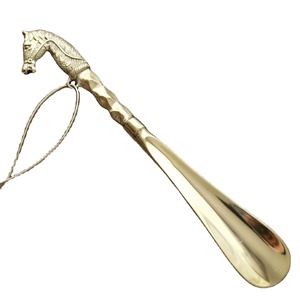 Premium Brass Short <b>Shoe</b> Horn with Anchor Handle Long Reach <b>Shoe</b> Helper Luxury Gift For Home and Hotel Decor - Product Image 4