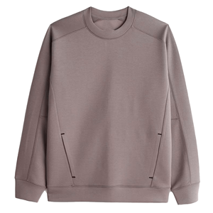 เสื้อสเวตเชิ้ตคอกลมสีพื้นแบบถักสำหรับผู้ชาย สไตล์ลำลอง ใส่ได้ในฤดูใบไม้ร่วง ทรงปกติ มีกระเป๋า - Product Image 6