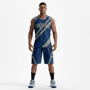Ensemble d'uniformes de basketball en gros : Maillot sans manches et short légers pour le sport - Product Image 2