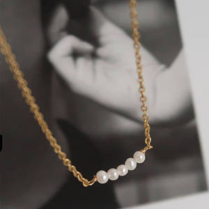 Collar de Perlas de Agua Dulce con Diseño Minimalista, Estilo Europeo de Alta Gama con un Toque de Lujo para la Clavícula - Product Image 3