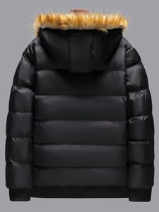 <b>Men's</b> Heavyweight Puffer <b>Jackets</b> Casual Winter Wear with Two Pockets Custom Streetwear Fashion <b>Men</b> winter <b>jacket</b> <b>Cheap</b> Price - Product Image 2