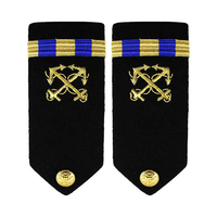 Logo Kustom Pin Keselamatan Reflektif Kain Epaulet Bahu Bordir Lencana Bordir Grosir Aksesori Seragam Tahan Lama