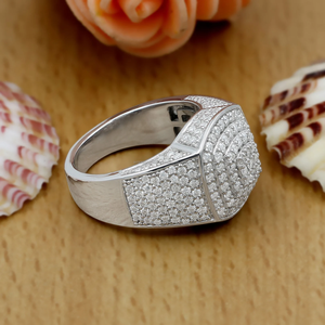 Anillo de Moissanita con Incrustaciones de Plata de Ley, Estilo Hip Hop, para Boda, Compromiso o Aniversario - Product Image 3