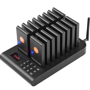 Sistema Inalámbrico de Llamadores para Restaurantes con Alcance de 500m para Gestión de Filas de Clientes y Vibración de Alerta para Clínicas - Product Image 1