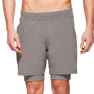 Pantalones Cortos Deportivos Casuales para Hombre OEM, Ligeros, de Mezcla de Algodón Suave, Transpirables, de Secado Rápido, Cintura Elástica, Bolsillos Utilitarios, Color Sólido, para Uso Diario - Product Image 1