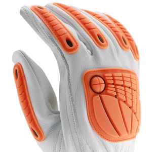 Guantes de Seguridad de Dedo Completo, Transpirables, Resistentes al Viento, Antideslizantes, Resistentes a Impactos, de Cuero, con Cierre Ajustable en la Muñeca, para Trabajo al Aire Libre, Unisex - Product Image 4