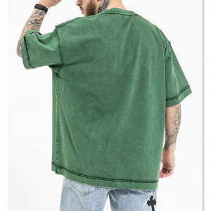 T-shirt personnalisé pour homme, 100% coton, séchage rapide, léger, manches courtes, haute qualité, vêtements décontractés, vente en gros, approvisionnement en vrac - Product Image 2