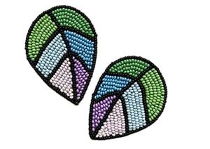 Pendientes de Moda Elegantes Hechos a Mano con Bordado para Mujer, para Fiestas, con Diseño de Corazón - Product Image 3