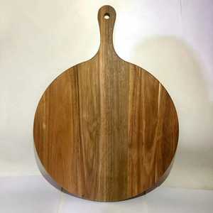 ชุดเขียงไม้อะคาเซียธรรมชาติเขียงสำหรับสับในครัวพร้อมด้ามจับกระดานเสิร์ฟน้ำผลไม้ปลอดภัยสำหรับอาหาร - Product Image 3