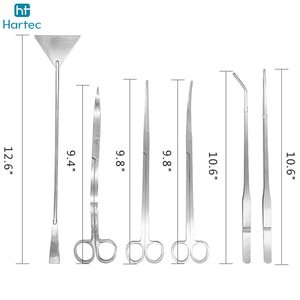 Kit de Herramientas de Acuarios de Acero Inoxidable Personalizado, Tijeras para Recortar Plantas Acuáticas, Pinzas, Juego de Limpiadores de Acuarios - Product Image 3