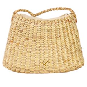 Sac bandoulière en paille fait main : Hyacinthe d'eau tressée - Product Image 1