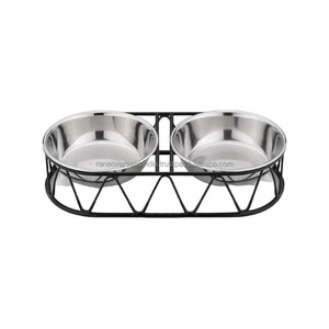 Último Modelo de Soporte Metálico con Tazones de Acero Inoxidable para Perros y Gatos, para Comida y Agua, Ofertas al por Mayor de un Proveedor Confiable - Product Image 3