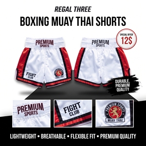 Shorts de boxe thaïlandaise professionnels pour hommes, shorts de compétition de kickboxing, shorts de boxe thaïlandaise pour femmes, OEM - Product Image 1