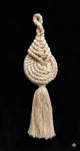 Traditional Knitted Rope <b>Tassel</b> Decor Round Handicraft Home Ornament - Product Image 2
