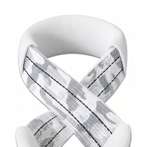 Sangles de musculation en néoprène camouflage blanc, réglables, antidérapantes et respirantes, pour la musculation et l'haltérophilie - Product Image 3