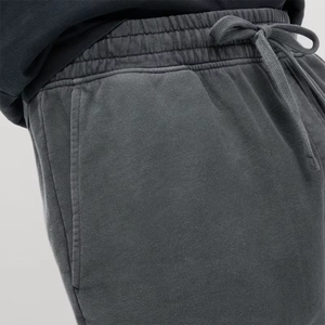 Shorts Bermuda en Coton Uni pour Homme avec Cordon de Serrage à la Taille, Logo Avant, Poches, Respirant, Séchage Rapide, Style Décontracté - Product Image 3