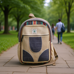 Hemp Cotton <b>Student</b> <b>Backpack</b> - Product Image 3