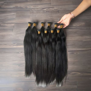 Recién llegado, extensiones de cabello humano indio Remy de trama doble directamente de fábrica, paquetes a granel - Product Image 4