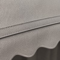 Auvent Électrique Économique de Luxe en Aluminium avec Revêtement PVC, Décoratif pour Plage, Bord de Piscine, Balcon, Télécommande, Éclairage LED Facile à Utiliser