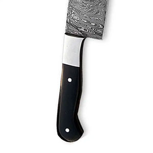 Couteau de chef Damas OEM avec logo personnalisé, fait main, haute qualité, qualité industrielle, bord dentelé, lame à changement rapide, garantie 3 ans - Product Image 4