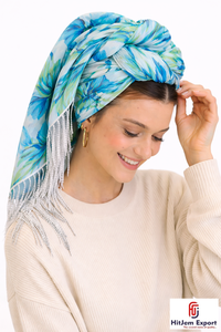 Premium Lightweight Fashion Square Scarves Custom Digital <b>Print</b> Elegant Fabric <b>Accessories</b> Perfect for Wholesale - Product Image 3