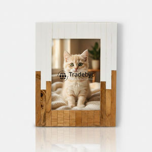 Elegante y Creativo Marco de Fotos con Incrustaciones de Hueso, Hecho a Mano, con Acabado Brillante, por Tradebyd - Product Image 2