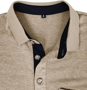 Stylish Color Button Down Polo <b>T</b> <b>Shirt</b> With Chest Pocket Stand <b>Collar</b> Breathable Outdoor Regular Fit Pakistan Made Polo <b>Shirts</b> - Product Image 6