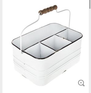 Versatile Galvanized <b>Cutlery</b> Holder Suitable For Home Kitchen Dining Outdoor Serving Areas - Product Image 1