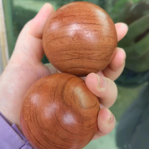 FAIZA <b>CRAFT</b> 50mm Unfinished Natural <b>Wooden</b> <b>Ball</b> <b>Craft</b> <b>Balls</b> for Home Decoration Modern Floral Botanical Design Wedding DIY - Product Image 4