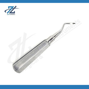 Élévateur dentaire courbé en acier inoxydable de haute qualité, instruments chirurgicaux dentaires pour l'extraction dentaire, fabricant Pakistan - Product Image 3