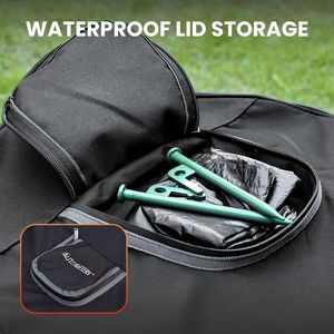 Cestino per Rifiuti Pop-Up Resistente con Divisorio Rimovibile, Contenitore Pieghevole per Campeggio, Lavanderia, Giardino e Esigenze di Stoccaggio Acqua - Product Image 5