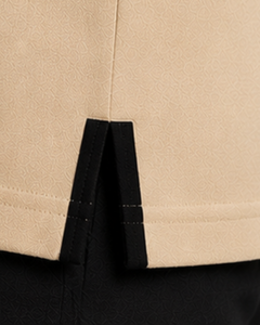 Camiseta Polo Personalizada para Hombre en Beige y Negro, Ropa Deportiva Informal, Transpirable, de Manga Corta, Mezcla de Algodón, para Golf - Product Image 6