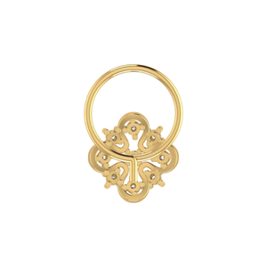 AJRETAIL - Piercing de Nariz de Diamante de 0.04 Quilates, Corte Brillante Redondo, Diseño de Flor, Oro de 14K, Estilo Étnico, Joyería Fina para Mujer - Product Image 5