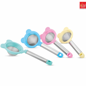 Nouvel ensemble de 12 passoires coniques en maille d'acier inoxydable pour thé et café, modèle Eagle en plastique - Product Image 1