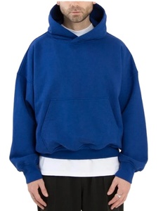 <b>Top</b> Selling Custom Men's Cotton Boxy Hoodie Winter Oversized Cropped Hoodie with <b>Bubble</b> Print Screen Printed in Pakistan - Product Image 2