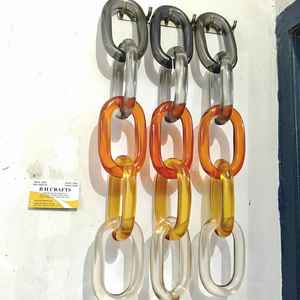 Chaînes en résine personnalisables, très grandes et aux couleurs claires, maillons en résine multicolores de grande taille disponibles. - Product Image 1