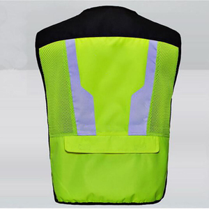 เสื้อกั๊กสะท้อนแสงแบบ Hi-Vis หลายกระเป๋า เสื้อผ้าตาข่ายสำหรับทำงาน ความปลอดภัยสูง เสื้อกั๊กสำหรับงานก่อสร้างและจราจร รับผลิตตามแบบ (OEM) ขายส่ง - Product Image 4
