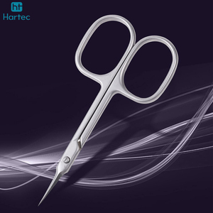 Ciseaux à cuticules et à ongles en acier inoxydable à prix de gros, instrument de beauté de précision tranchant pour le soin des ongles avec poignées en acier - Product Image 2
