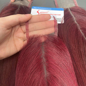 Extensions de cheveux humains vietnamiens en gros, couleur tendance, closure en dentelle HD 2x6, perruque de cheveux - Product Image 2
