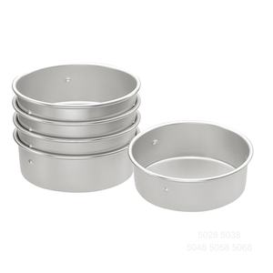 Moule à gâteau rond en alliage d'aluminium ATLAS STAR, à fond profond et gaufré, tailles 6-10 pouces, sans danger pour les aliments et réutilisable pour la pâtisserie à la maison et pour les fêtes - Product Image 4