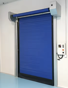 Les portes <span class=keywords><strong>de</strong></span> chambre froide isolées en <span class=keywords><strong>PVC</strong></span> sont utilisées dans les usines alimentaires comme portes à grande vitesse. - Product Image 1