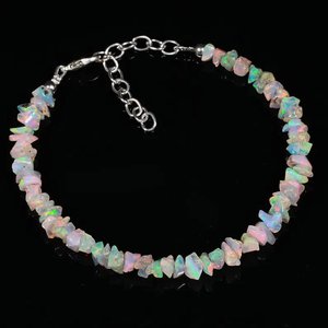 Natural Ethiopian White <b>Opal</b> <b>Bracelet</b> Raw Welo Fire <b>Opal</b> Handmade Gemstone Jewelry Wholesale Bulk - Product Image 3