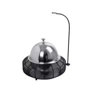 Comedero para Pájaros de Metal Colgante con Jaula Protectora, Estación de Alimentación para Pájaros Silvestres de Jardín, Resistente a la Intemperie - Product Image 1